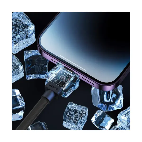 КАБЕЛЬ BASEUS COOLPLAY SERIES FAST CHARGING CABLE USB-A TO LIGHTNING 2.4A 1M, ЧОРНИЙ CAKW000401