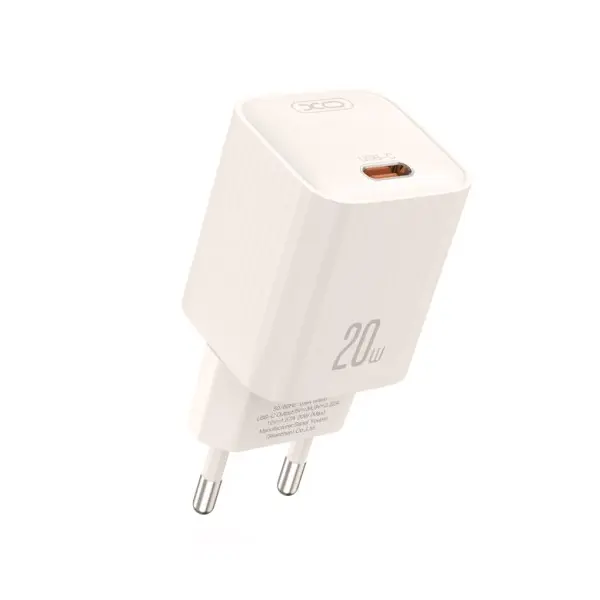 MR4_57280 Мережевий зарядний пристрій xo l146 (eu) pd20w single type-c charger беж 