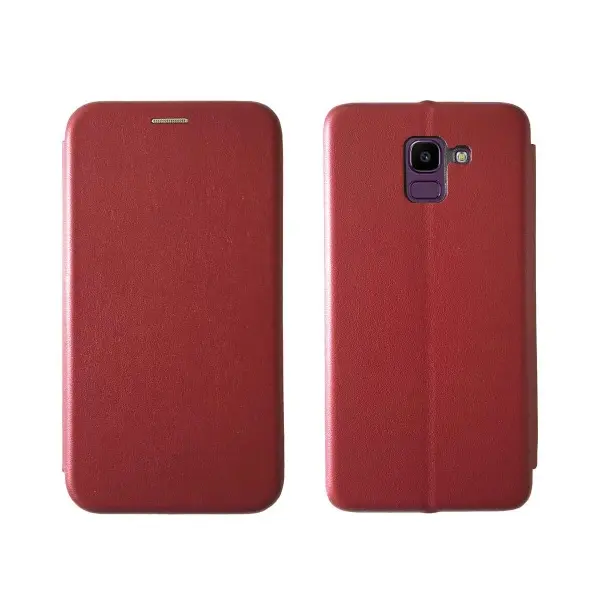MR4_58034 Чохол-книжка level для samsung j6 2018 marsala 