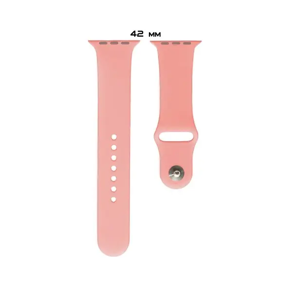 РЕМІНЕЦЬ ДЛЯ APPLE WATCH SILICONE 42, 44MM M (12) РОЖЕВИЙ