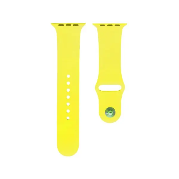РЕМІНЕЦЬ ДЛЯ APPLE WATCH SILICONE 38, 40MM M (32) NEW ЖОВТИЙ