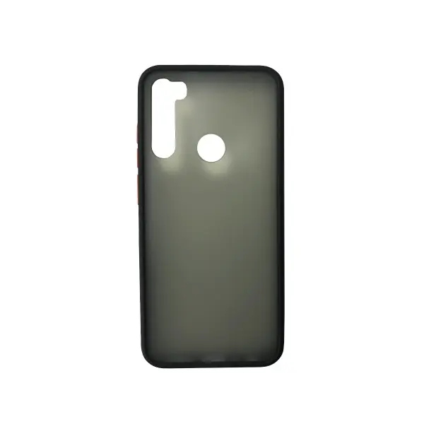 MR4_58186 Чохол-бампер захисний gingle matte case redmi note 8t, чорний, червоний 