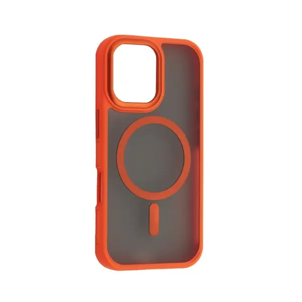 MR4_57485 Чохол new matte magsafe для iphone 16 pro помаранчевий 