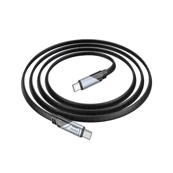 КАБЕЛЬ PD HOCO U119 MACHINE 60W CHARGING DATA CABLE TYPE-C TO TYPE-C 1.2M, ЧОРНИЙ