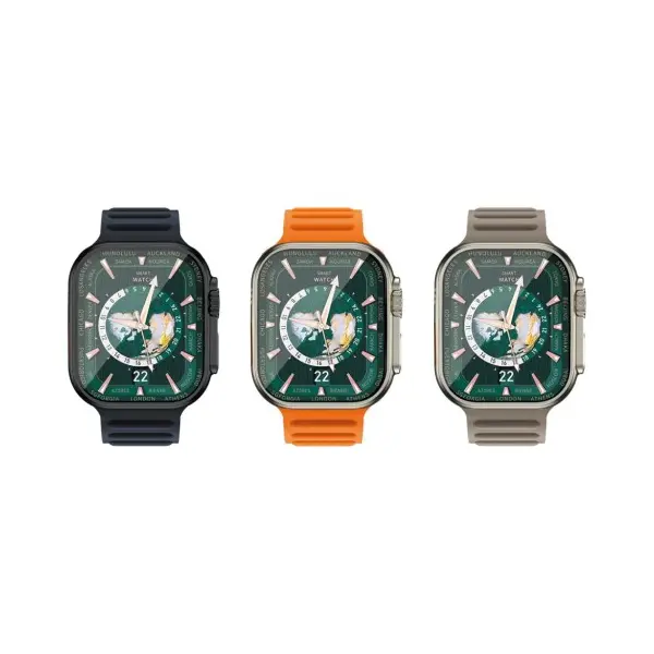 СМАРТ-ГОДИННИК XO M10ULTRA 9TH WIRELESS CHARGING SMART SPORTS TALKING WATCH, СІРИЙ