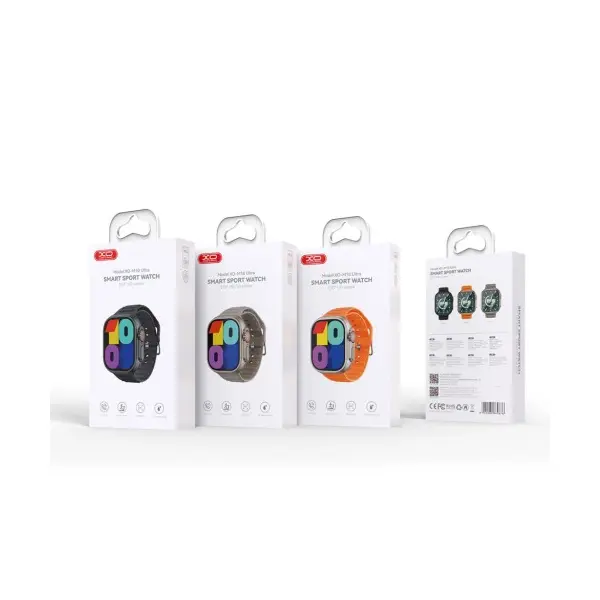 СМАРТ-ГОДИННИК XO M10ULTRA 9TH WIRELESS CHARGING SMART SPORTS TALKING WATCH, СІРИЙ