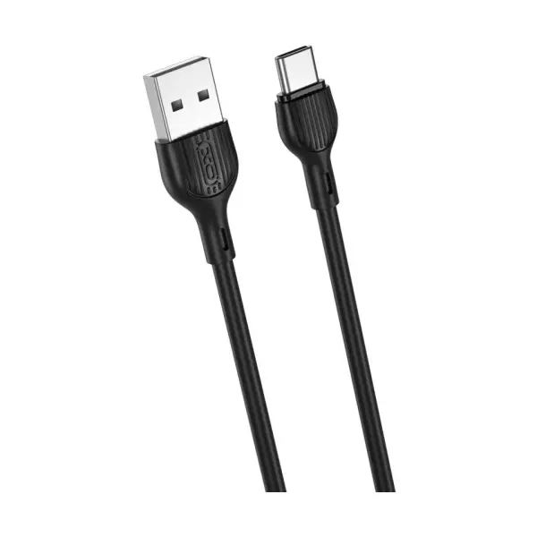 КАБЕЛЬ XO NB200 USB CABLE ДЛЯ TYPE-C 2.1A, 2M, ЧОРНИЙ