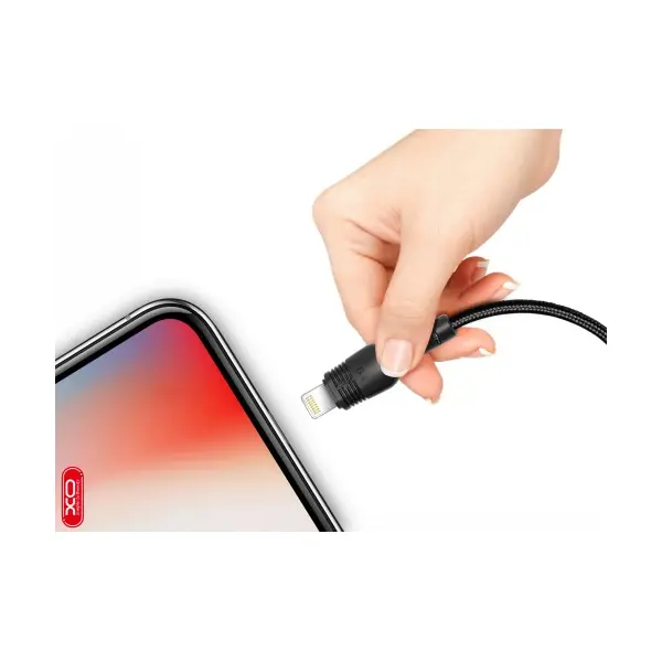 КАБЕЛЬ XO NB55 USB CABLE LIGHTNING 5 A, 1M, ЧОРНИЙ