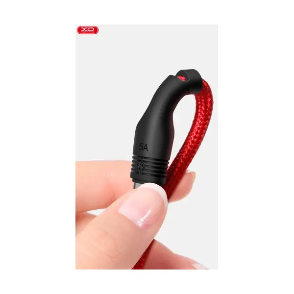 MR4_57306 Кабель xo nb55 usb cable lightning 5 a, 1m, чорний 