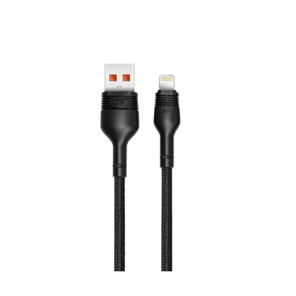 MR4_57306 Кабель xo nb55 usb cable lightning 5 a, 1m, чорний 