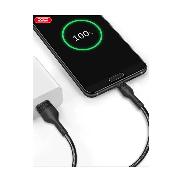 MR4_57306 Кабель xo nb55 usb cable lightning 5 a, 1m, чорний 