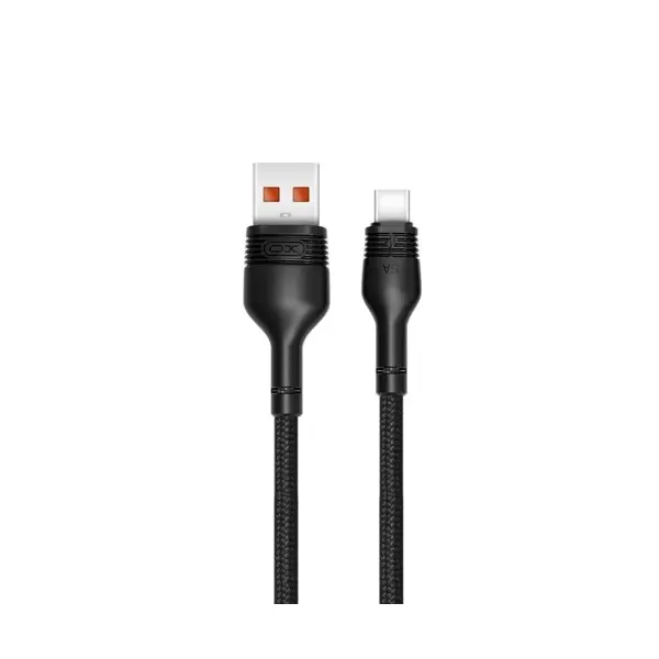 КАБЕЛЬ XO NB55 HUAWEI 5A FAST CHARGE USB CABLE TYPE-C 1M, ЧОРНИЙ