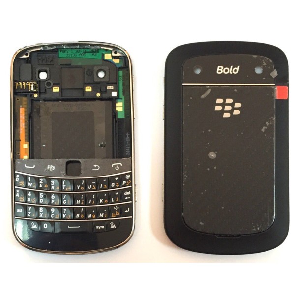 MR1_88689 Задня частина корпуса для blackberry 9900 bold, чорний complete, оригінал BLACKBERRY