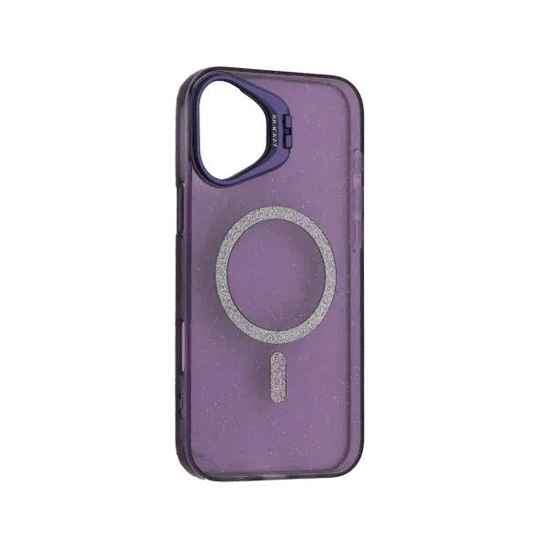 MR4_58662 Чохол pro crystalshine fortable magsafe для iphone 16 plus пурпуровий 