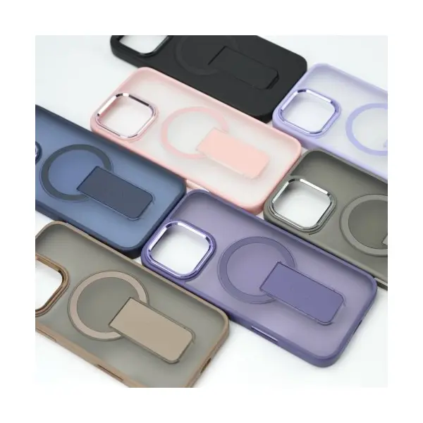 ЧОХОЛ STAND MATTE MAGSAFE ДЛЯ IPHONE 15 PRO BROWN