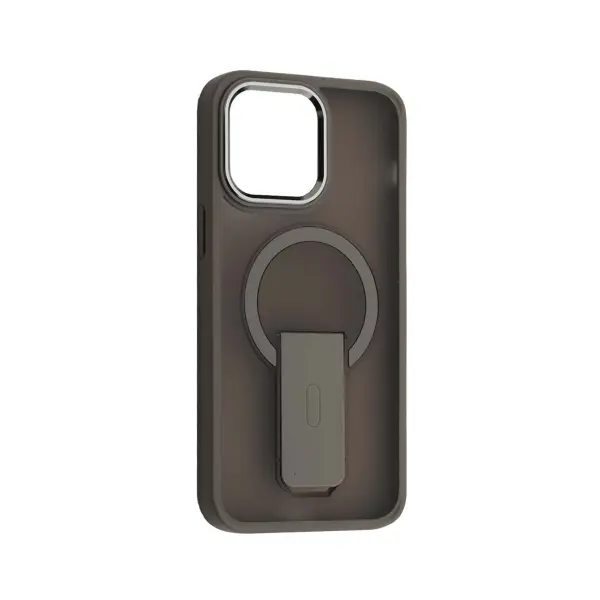 MR4_58684 Чохол stand matte magsafe для iphone 15 pro, сірий 