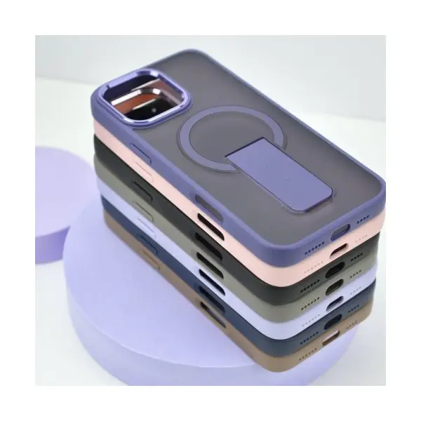 ЧОХОЛ STAND MATTE MAGSAFE ДЛЯ IPHONE 14 PRO MAX, СІРИЙ