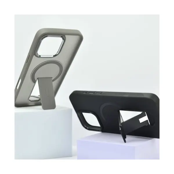 ЧОХОЛ STAND MATTE MAGSAFE ДЛЯ IPHONE 15 PRO, ЧОРНИЙ