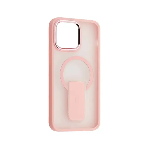 MR4_58685 Чохол stand matte magsafe для iphone 15 pro рожевий 