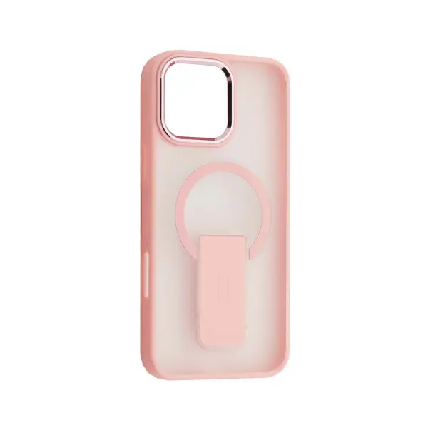 MR4_58717 Чохол stand matte magsafe для iphone 16 pro рожевий 