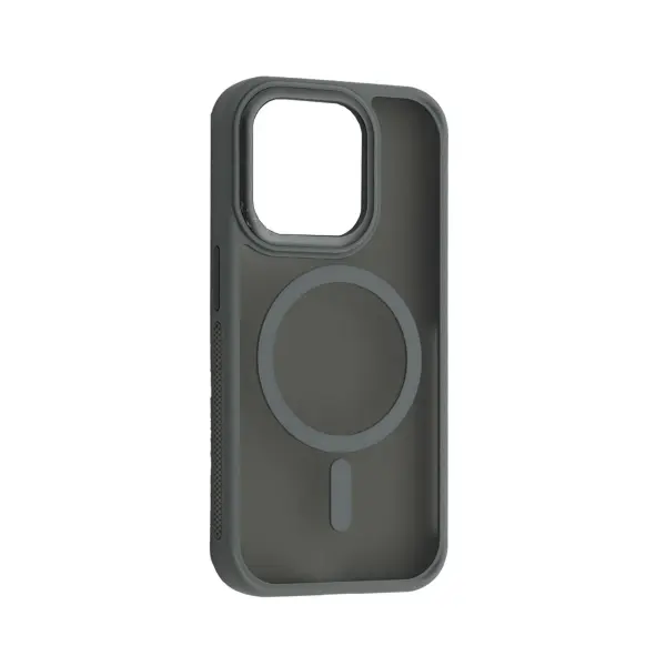 MR4_58761 Чохол new matte magsafe для iphone 13 pro titanium, сірий 