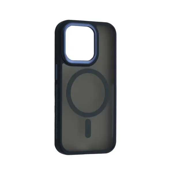 MR4_58767 Чохол new matte magsafe для iphone 13 pro max dark синій 