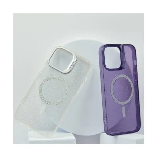 ЧОХОЛ PRO CRYSTALSHINE FORTABLE MAGSAFE ДЛЯ IPHONE 15 ПУРПУРОВИЙ