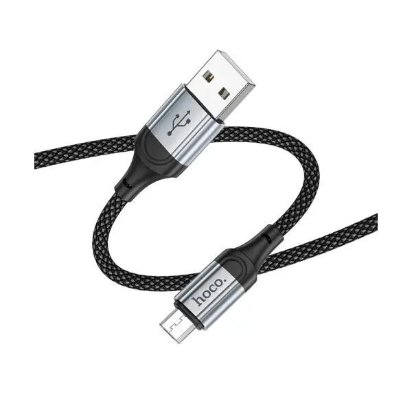 КАБЕЛЬ HOCO X102 FRESH CHARGING DATA CABLE MICRO 1M, ЧОРНИЙ