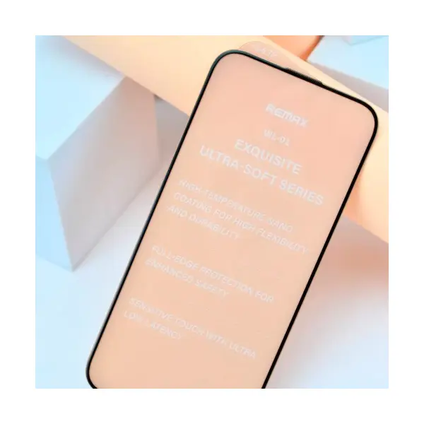 ЗАХИСНЕ СКЛО REMAX WL-01 FUTURE ULTRA-SOFT SERIES HD ДЛЯ IPHONE 15 PRO, ЧОРНИЙ