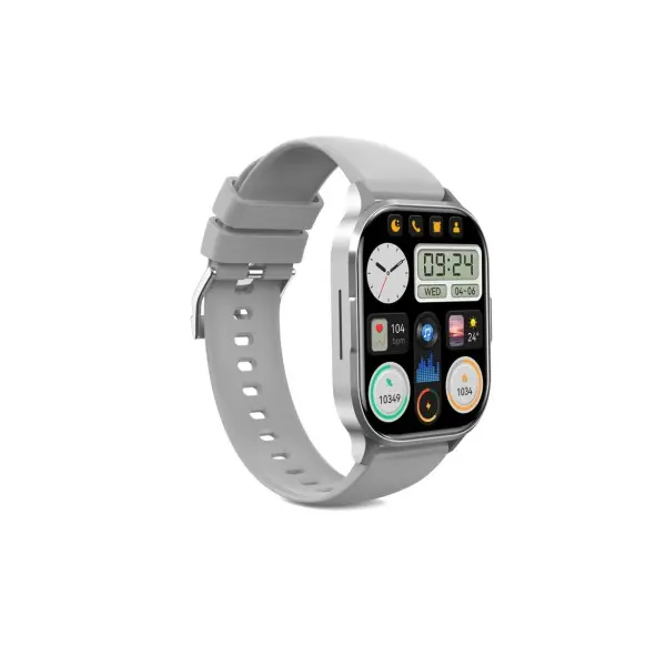 MR4_58854 Смарт-годинник xo -j10 amoled screen star mist magnetic square smart sports talking watch, сірий 