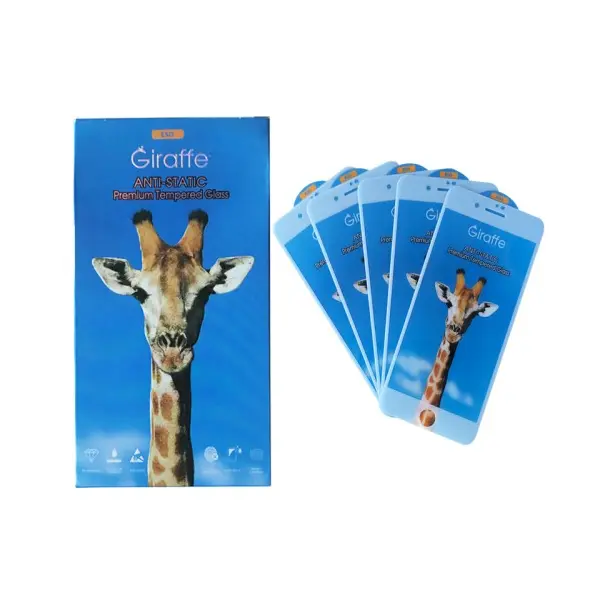 MR4_59250 Захисне скло giraffe anti-static glass для iphone 7, 8, білий, (тех. пак), (5шт) 