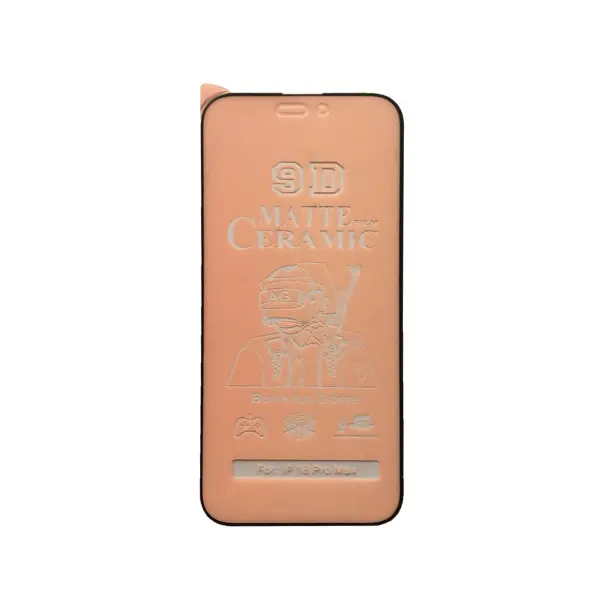 MR4_58939 Захисне скло ceramic matte для iphone 16 pro max, чорний (тех. пак) 