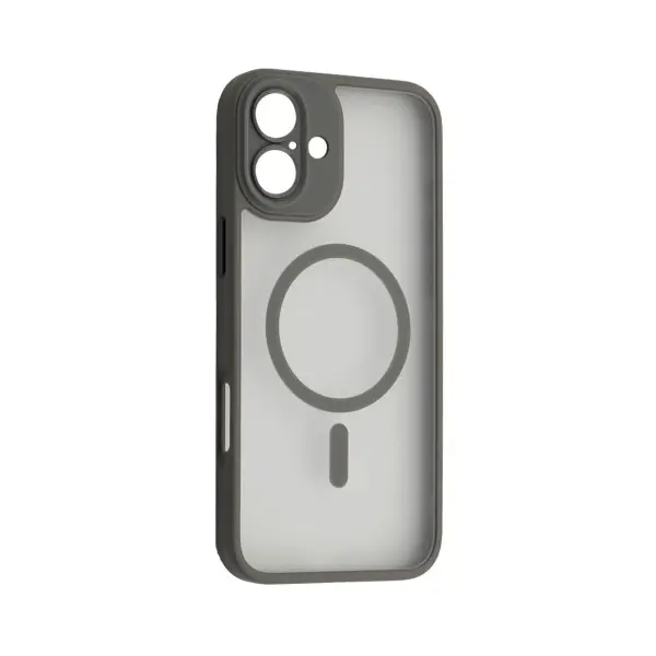 MR4_59060 Чохол rock guard touch series with magnetic (anti-drop lens) для iphone 16 plus, сірий 