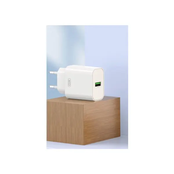 MR4_59864 Мережевий зарядний пристрій xo l103 (eu) qc3.0 18w charger, білий 