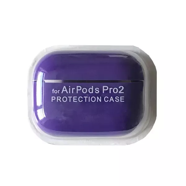 MR4_59454 Чохол для airpods pro 2 silicone case, microfiber фіолетовий 