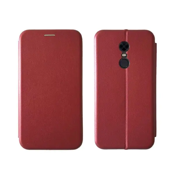 ЧОХОЛ-КНИЖКА LEVEL ДЛЯ REDMI 5 MARSALA