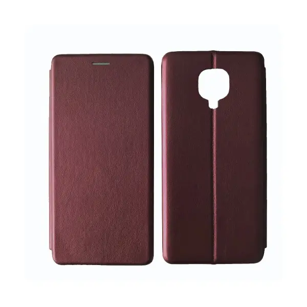 MR4_59943 Чохол-книжка level для redmi note 9s, 9pro marsala 