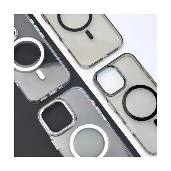 ЧОХОЛ SILVER SHIELD MAGSAFE ДЛЯ IPHONE 15 PRO MAX TRANSPARENT, ЧОРНИЙ