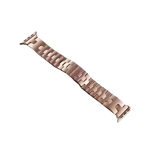 MR4_60322 Ремінець для apple watch hermes metal band 42, 44, 45, 46, 49 rose золотистий PRC