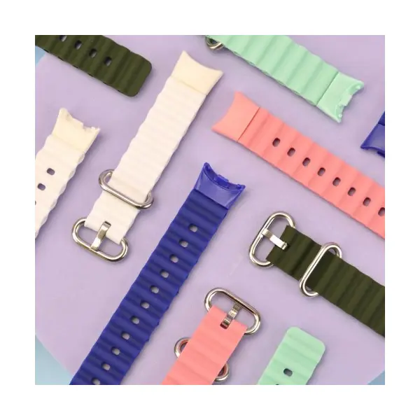 РЕМІНЕЦЬ ДЛЯ XIAOMI MI BAND 8, 9, 10 OCEAN BAND, ЧОРНИЙ