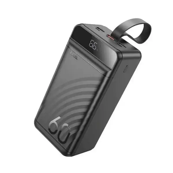 MR4_60336 Зовнішній акумулятор power bank hoco j123c element 22.5w+pd20w fully compatible with lcd and led-lamp 60 000mah, чорний 