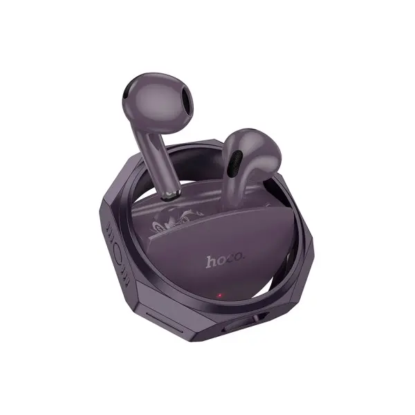 НАВУШНИКИ БЕЗДРОТОВІ HOCO EW70 GLORY TRUE WIRELESS BT5.4, 6HOURS, ЧОРНИЙ ПУРПУРОВИЙ