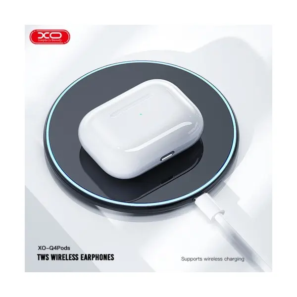 НАВУШНИКИ БЕЗДРОТОВІ XO Q4 PODS BLUETOOTH HEADSET, БІЛИЙ