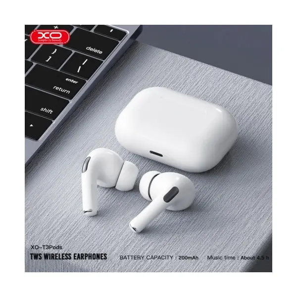 MR4_60114 Навушники бездротові xo t3 pods bluetooth headset, білий 