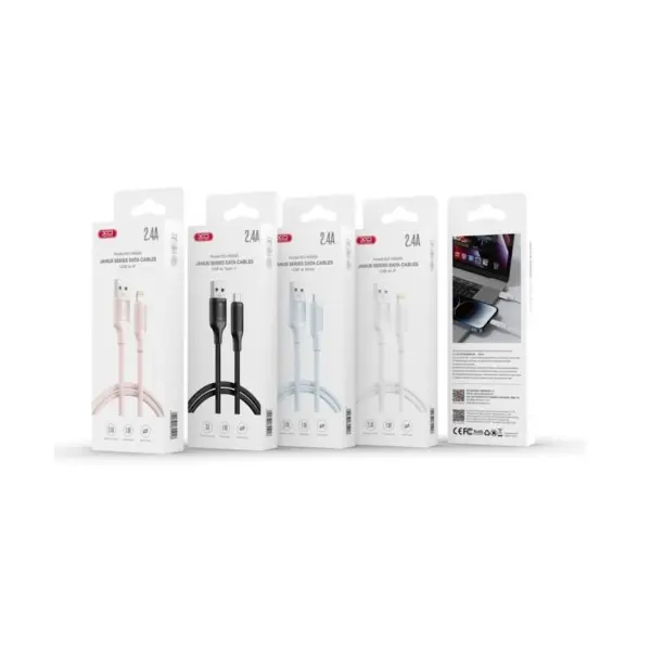 MR4_60156 Кабель xo nb265 minimalist series lightning data cable 1m, білий 