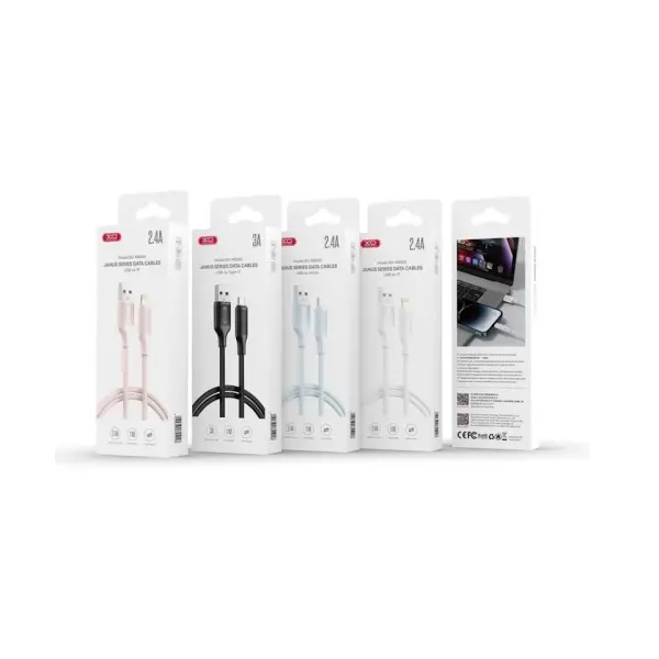 КАБЕЛЬ XO NB265 MINIMALIST SERIES TYPE-C DATA CABLE 1M РОЖЕВИЙ