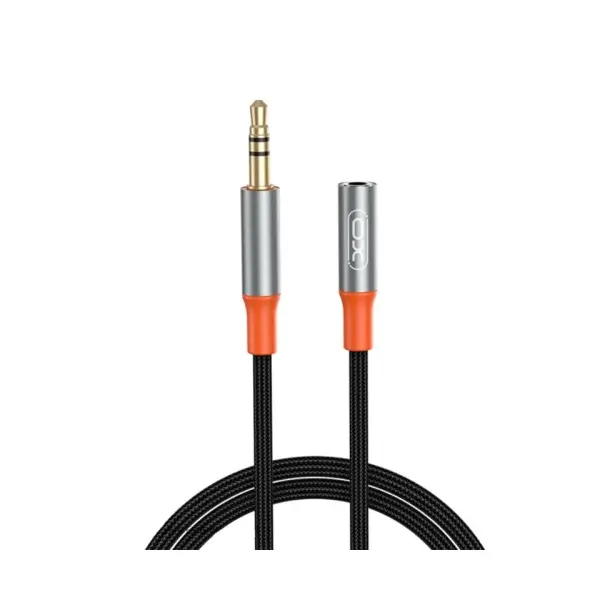 АДАПТЕР XO NB-R269A 3.5 MALE TO 3.5 FEMALE ADAPTER 1M, ЧОРНИЙ
