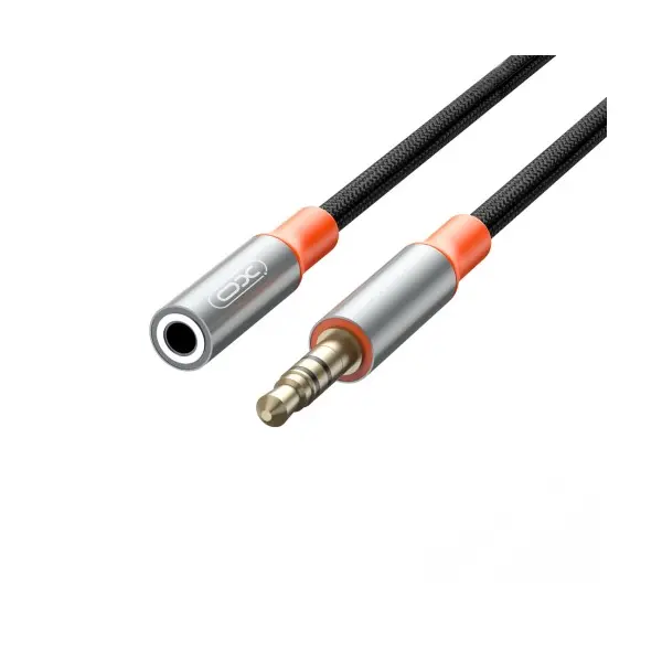 АДАПТЕР XO NB-R269A 3.5 MALE TO 3.5 FEMALE ADAPTER 1M, ЧОРНИЙ