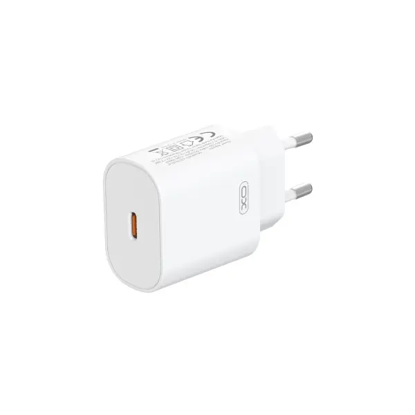 MR4_60164 Мережевий зарядний пристрій xo ce25 pd25w type-c fast charger, білий 
