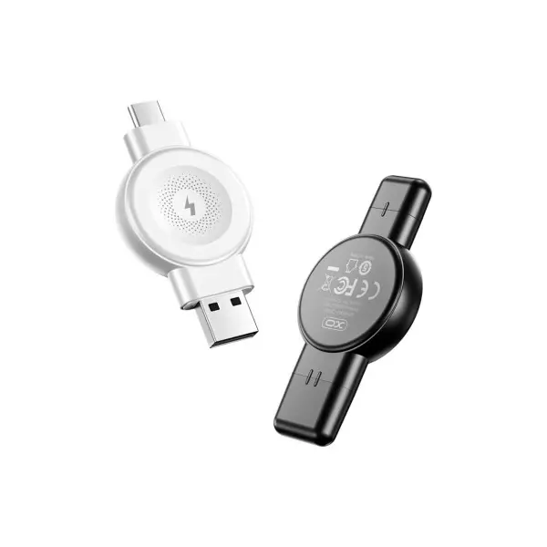 MR4_60167 Мережевий зарядний пристрій xo cx026 apple, samsung usb-a, type-c watch wireless charger, білий 